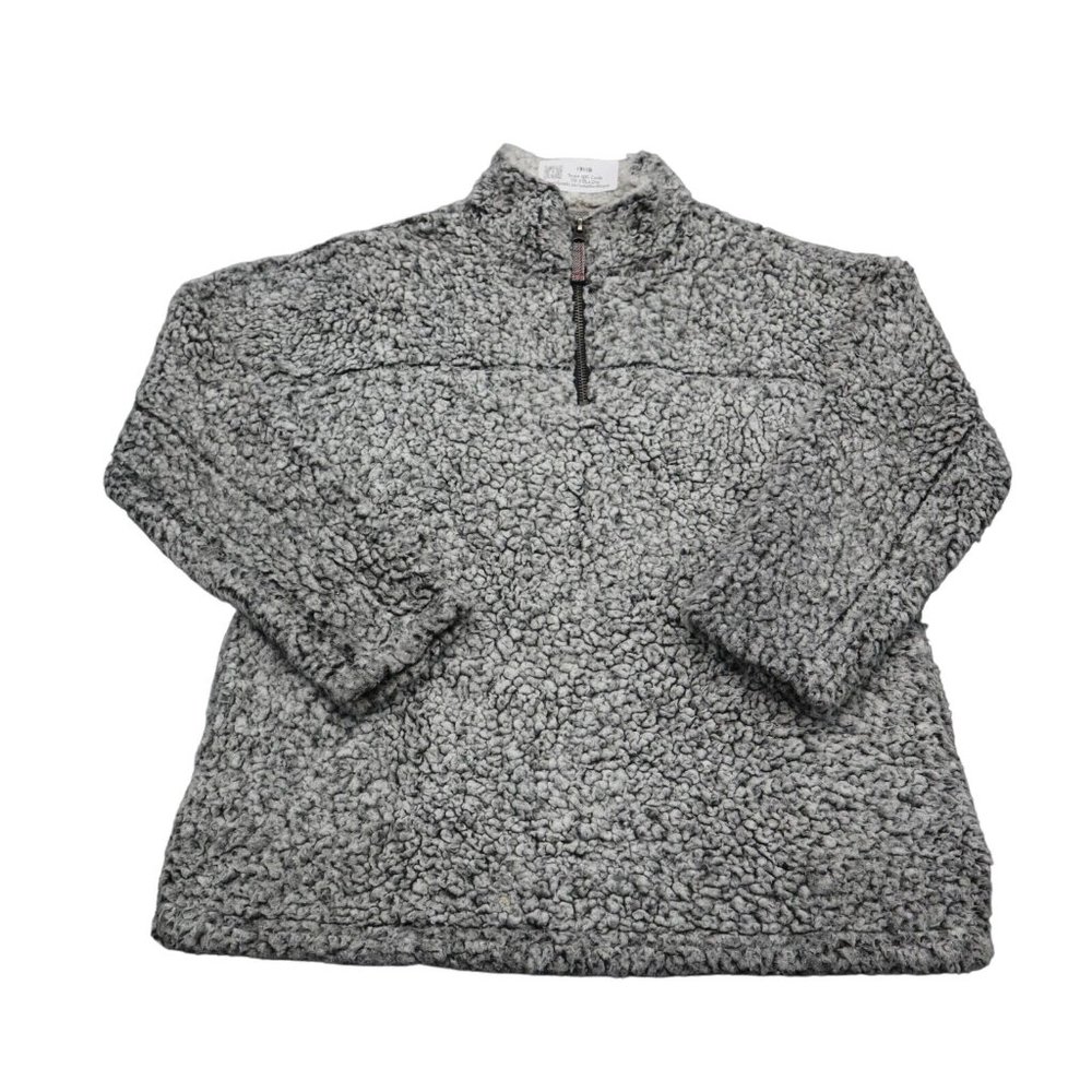 Dylan Jacket Womens S Gray Faux Fur Long Sleeve High Neck Quarter Zip Pocket